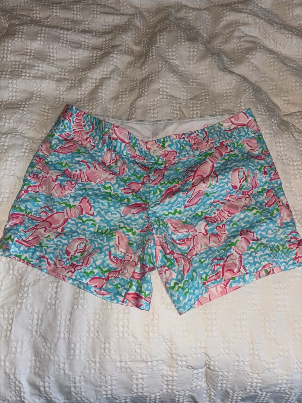Callahan Pink & Aqua Shell-Print Bermuda Shorts